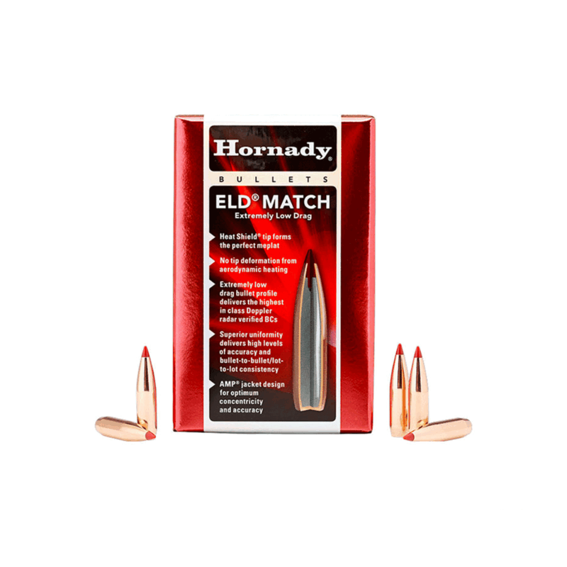 PALLE DA RICARICA - HORNADY - 6.5mm .264 130 gr ELD® Match -26177 (100 PZ)