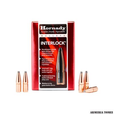 PALLE DA RICARICA - HORNADY - 30 Cal .308 180 gr InterLock® RN - 3075 (100 PZ)