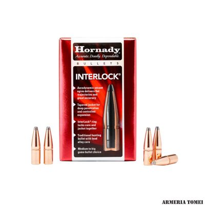 PALLE DA RICARICA - HORNADY - 30 Cal .308 220 gr InterLock® RN (100 PZ)
