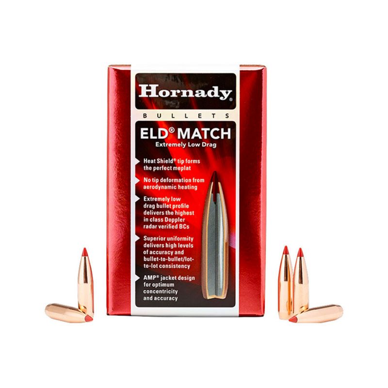 PALLE DA RICARICA - HORNADY - 6,5 mm .264 147 gr ELD® Match (100 PZ)