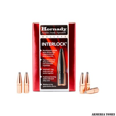 PALLE DA RICARICA - HORNADY INTERLOCK 308" 165GR SP - 3040 (100 PZ)