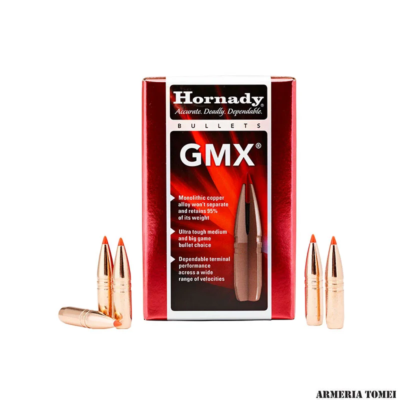 PALLE DA RICARICA - HORNADY - 6,5 MM .264 120 GR GMX -26110 (50 PZ)
