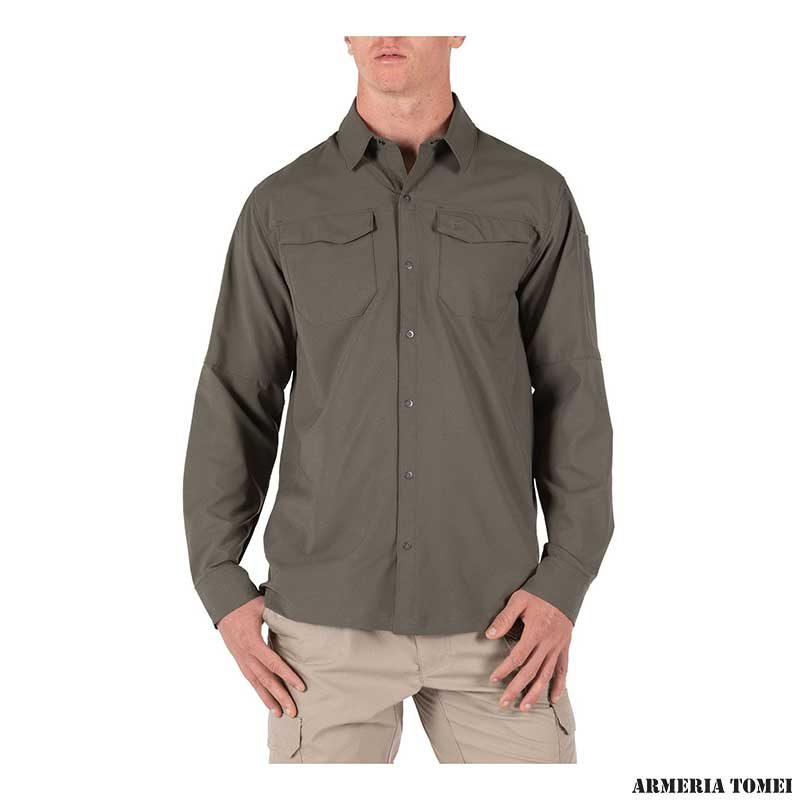 CAMICIA - 5.11 - FREEDOM FLEX WOVEN LS 831 SAGE GREEN