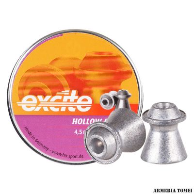 PALLINI ARIA COMPRESSA - H&N - EXCITE HOLLOW POINT CAL.4.5 PESO 0.46 GRAMMI (500 PZ)
