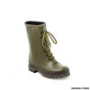 TRENTO - STIVALI TRONCHETTO LACCI OLIVA C.A.