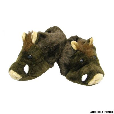 PANTOFOLE PELUCHE CINGHIALE