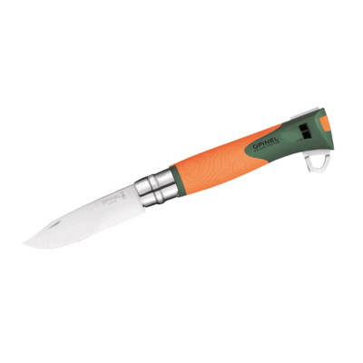 COLTELLO - OPINEL - EXPLORE N°12 INOX C/RIMUOVI ZECCHE "ORANGE"