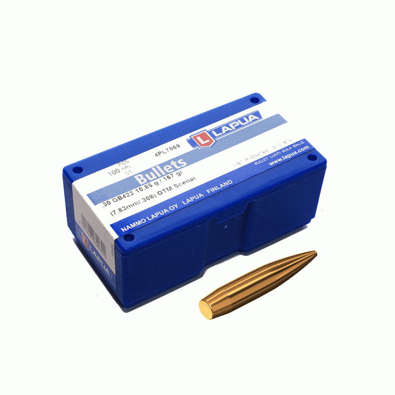 LAPUA - PALLE CAL 30 SCENAR 167GR (100PZ)