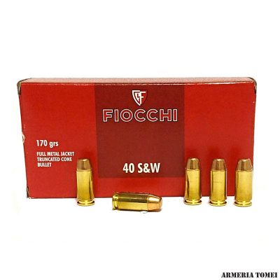 FIOCCHI - 40 S&W 170GR FULL METAL JACKET - TRONCO CONICA