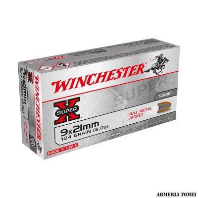 WINCHESTER - 9x21mm 124GR FULL METAL JACKET