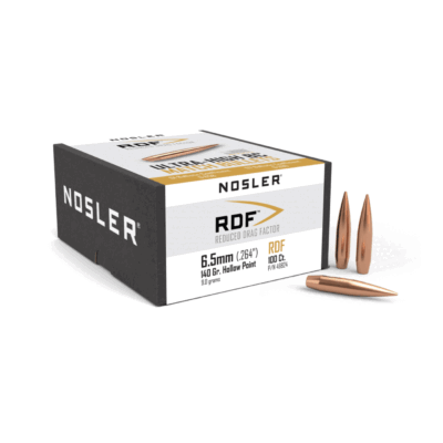 PALLE DA RICARICA - NOSLER - RDF 6.5mm (.264") 140gr Hollow Point (100PZ)