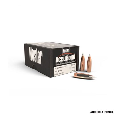 PALLE DA RICARICA - NOSLER  ACCUBOND 30 CAL. (.308") SPITZER 165GR (50 PZ) -55602