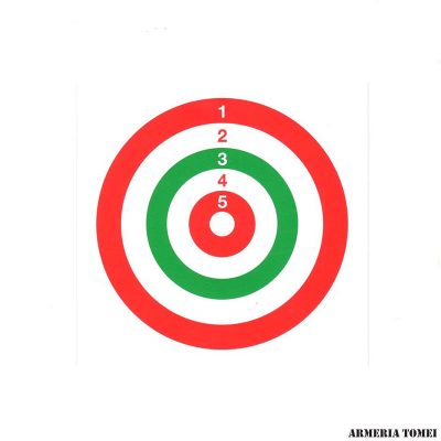 CARTONCINI BERSAGLIO COLORATI 14X14CM (100PZ)