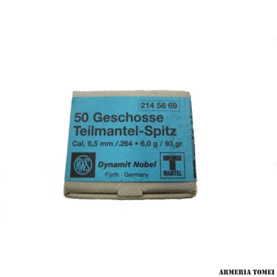 RWS - PALLE - CAL 6,5MM/.264 - 6,0G/93GR