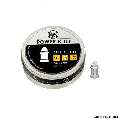 RWS - POWER BOLT FIELD LINE 5,5MM 1,6G/24,7GR CONF. 100 PZ.