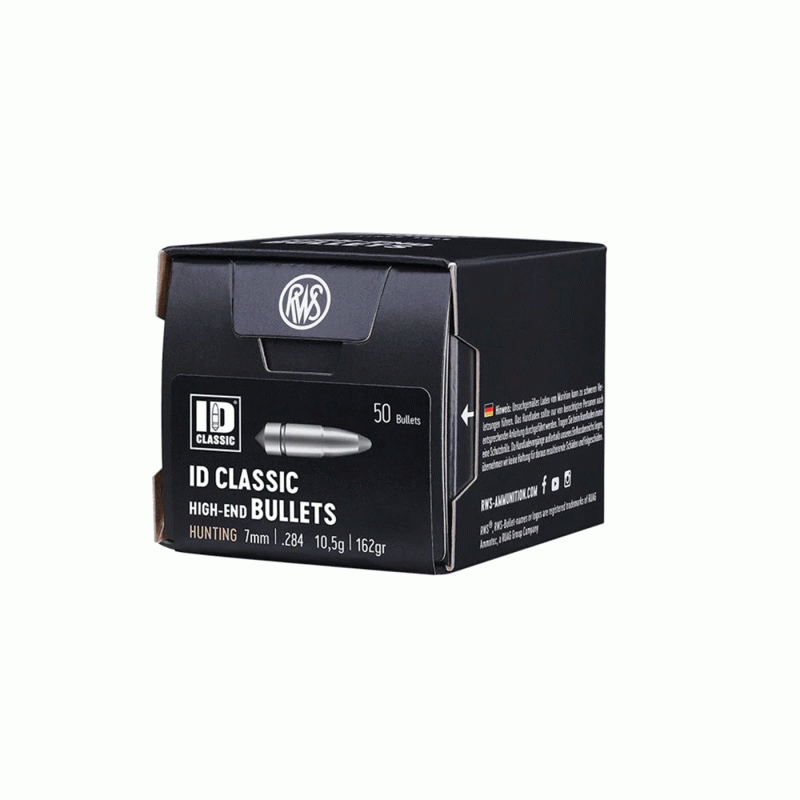 RWS - PALLE - ID CLASSIC 7mm / .284 - 10,5g / 162gr (50 PZ)