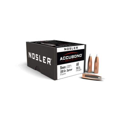 PALLE - NOSLER - ACCUBOND 8mm cal. (.323") Spitzer 200gr (12.9 grams) (50 PZ)
