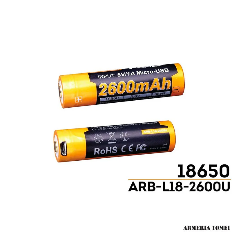 FENIX - BATTERIA RICARICABILE USB ARB-L18-2600U - immagine 2