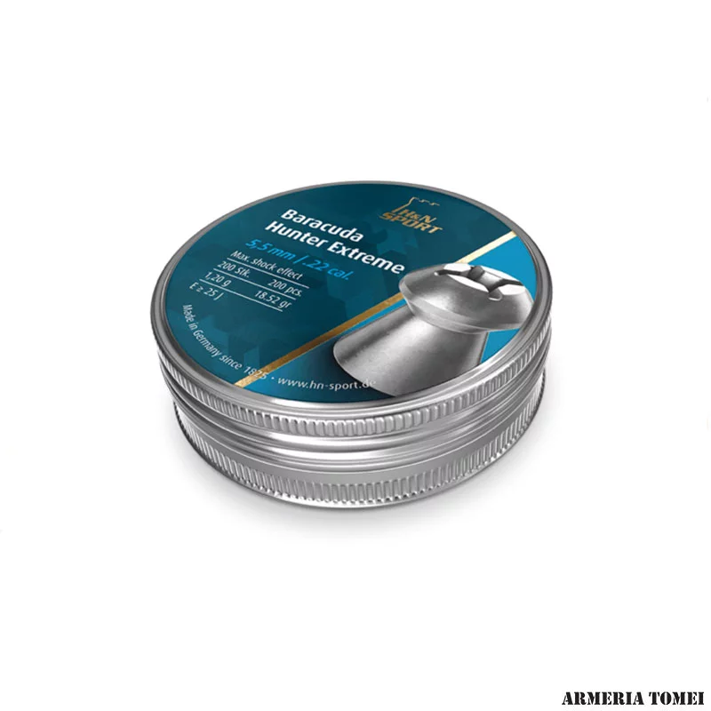 H&N - BARACUDA HUNTER EXTREME 5,5MM/.22 CAL 18.52 GR CONF. 200 PZ.