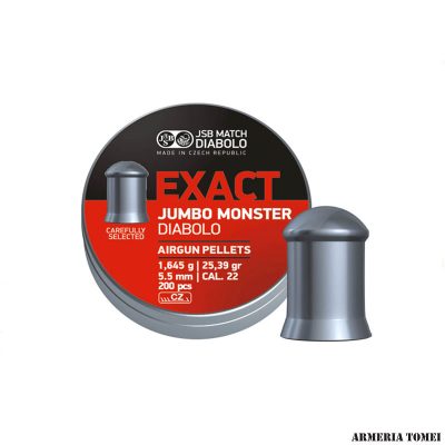 JSB MATCH -  EXACT JUMBO MONSTER DIABLO 1,645g | 25,39gr | 5.5mm | CAL .22 | 200pz | M 46/08