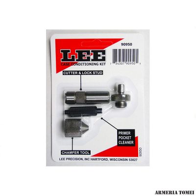 LEE - KIT ATTREZZI RICONDIZIONAMENTO BOSSOLI (CASE CONDITIONING KIT CUTTER & LOCK STUD) 90950