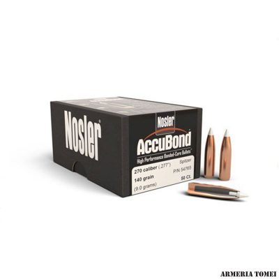 PALLE - NOSLER - ACCUBOND 270 CAL. .277" SPITZER 140GR CONF. 50 PZ.