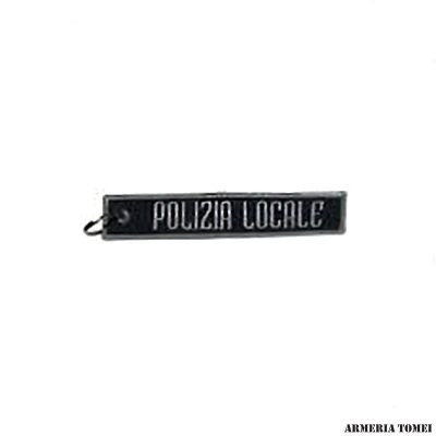 POLIZIA LOCALE - PORTACHIAVI IN STOFFA RICAMATO