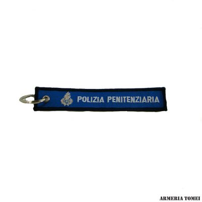 POLIZIA PENITENZIARIA - PORTACHIAVI IN STOFFA RICAMATO