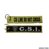 CSI - LINE DO NOT CROSS - PORTACHIAVI IN STOFFA RICAMATO