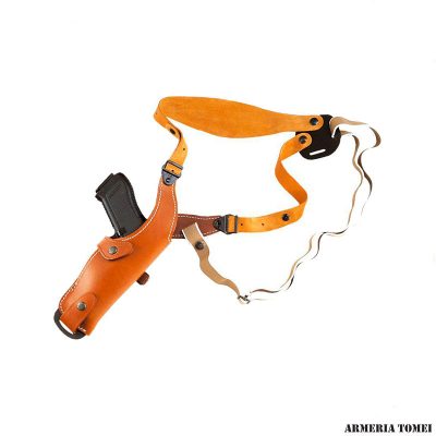 VEGA HOLSTER - FONDINA IN CUOIO FODERATO ASCELLARE VERTICALE | PER M/Auto 3 1/2" - BERETTA 82/84 - NANO - CZ 83