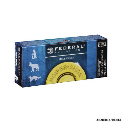 FEDERAL - 222 REM 50 GR SOFT POINT - CONF. 20 PZ.