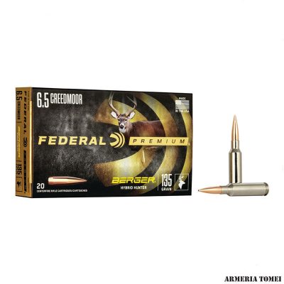 FEDERAL - 6.5 CREEDMOOR 135 GR PREMIUM BERGER HT - CONF. 20 PZ.