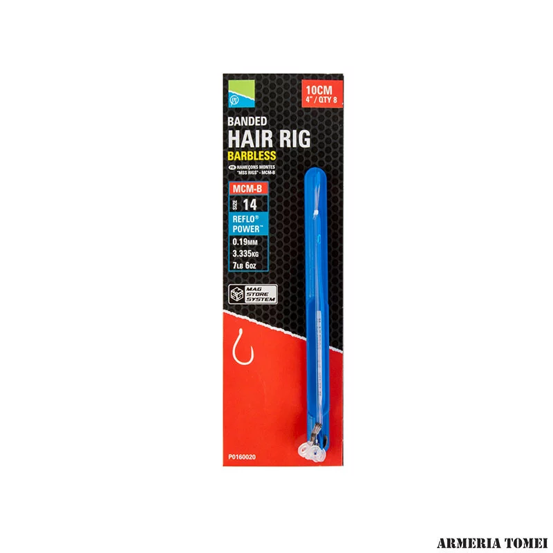 PRESTON - MCM-B BAYONET HAIR RIGS 4"/10 CM - SIZE 14