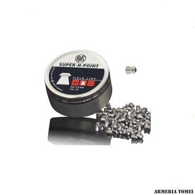 RWS -  SUPER - H - POINT - FIELD LINE CAL 5,5 MM / .22 - 0,92 G / 14,2 GR CONF. 500 PZ.