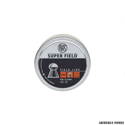 RWS -  SUPER FIELD - FIELD LINE CAL 5,5 MM / .22 - 1,03 G / 15.9 GR CONF. 500 PZ.