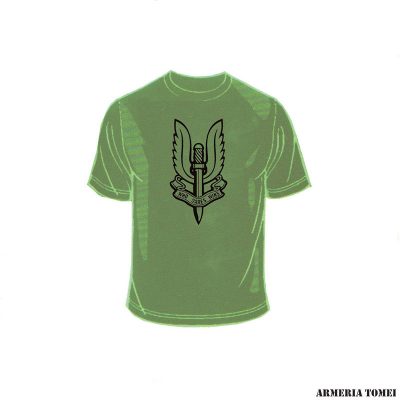 T-SHIRT - SAS SPECIAL AIR SERVICE INGLESI - VERDE
