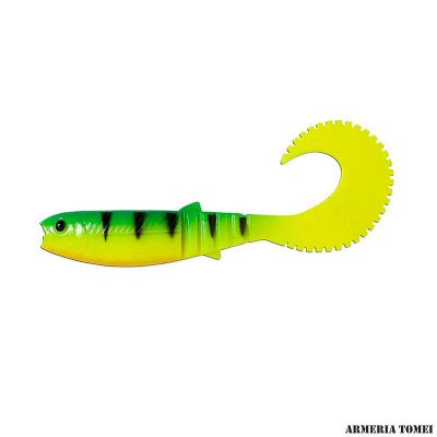 SAVAGE GEAR - LB CANNIBAL CURL TAIL FIRETIGER 10 CM / 5 G