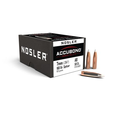 PALLE - NOSLER - ACCUBOND 7mm caliber (.284") Spitzer 160gr (10.3 grams) (50pz)