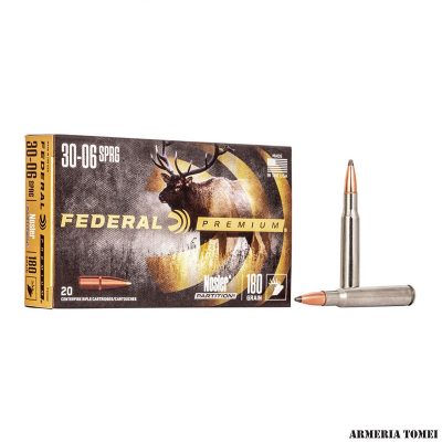 FEDERAL - 30-06 180GR H.E.PREMIUM NOSLER PARTIT CONF. 20 PZ.