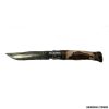 COLTELLO - OPINEL - N.10 CARBONIO CON DISEGNO - CINGHIALE - REALIZZATO A MANO
