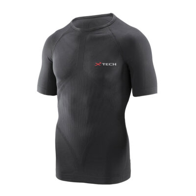 X TECH - MAGLIA ENERGY MANICA CORTA - 01 NERO