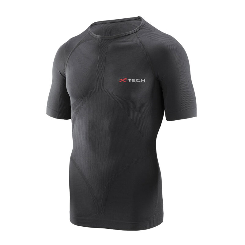 X TECH - MAGLIA ENERGY MANICA CORTA - 01 NERO