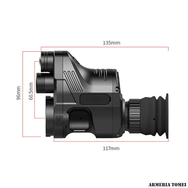 VISORE NOTTURNO - PARD - CLIP ON NEW VERSION 2020 CON SCHERMO OLED SONY INCORPORATO - immagine 4