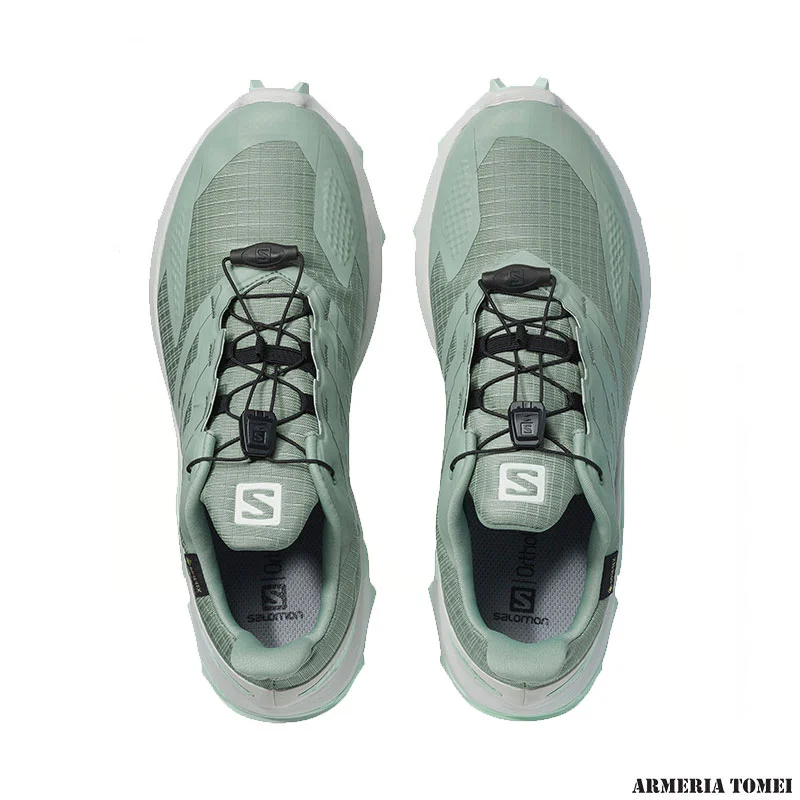 SALOMON - DONNA - SUPERCROSS BLAST GTX W Green Milieu / Lunar Rock / Icy Morn - immagine 4