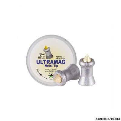 PALLINI ARIA COMPRESSA - SKENCO - ULTRAMAG METAL TIP CAL. 4,5 - 0,69G /  10,7 GR CONF. 150 PZ.