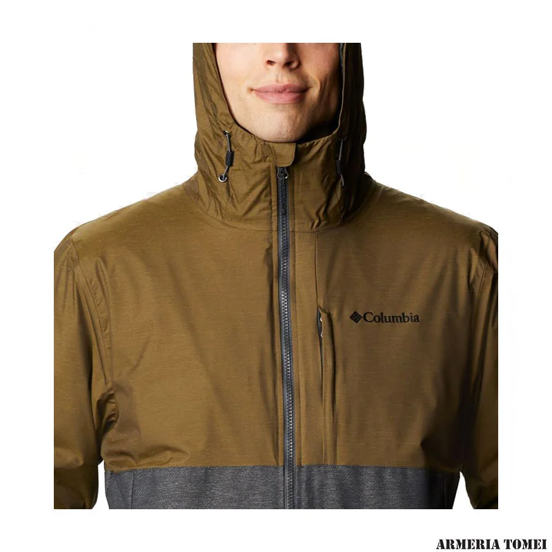 GIACCA - UOMO - COLUMBIA - RIDGE GATES™ INTERCHANGE Shark Twill, Olive Green Slub - immagine 4