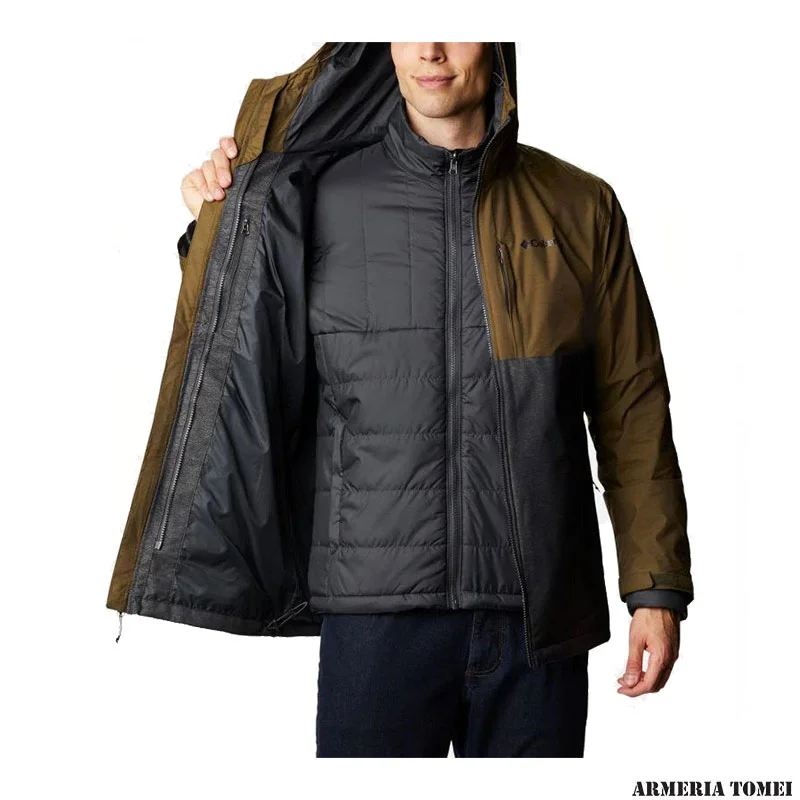 GIACCA - UOMO - COLUMBIA - RIDGE GATES™ INTERCHANGE Shark Twill, Olive Green Slub - immagine 5