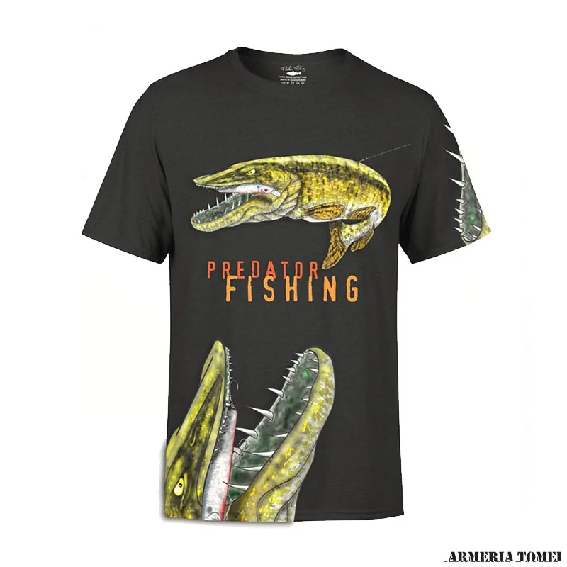 T-SHIRT - FLADEN FISHING GREEDY PIKE BLACK