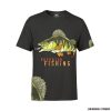 T-SHIRT - FLADEN FISHING GREEDY PERCH BLACK