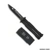 COLTELLO - RUI K25 02131 BALISONG MANICO NERO LAMA CM 10,3